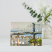 Fulton Ferry Landing, New York, USA Postkarte (Stehend Vorderseite)