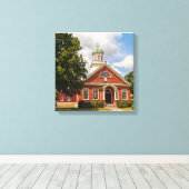 Fulton Landkreis Court House in Johnstown, NY Leinwanddruck (Insitu (Holzboden))