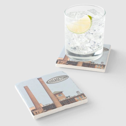 Fulton Mill, Cabbagetown, Fulton Mill Atlanta, Steinuntersetzer (Seitenansicht)