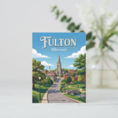 Fulton Missouri Postkarte (Stehend Vorderseite)