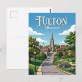 Fulton Missouri Postkarte (Vorne/Hinten)