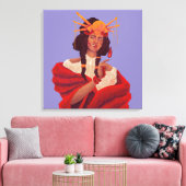 Fumadora de Jazmín Leinwanddruck (Insitu (Wohnzimmer))