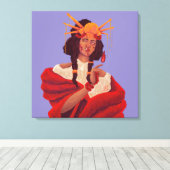 Fumadora de Jazmín Leinwanddruck (Insitu (Holzboden))