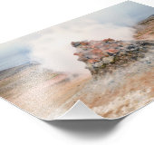 Fumarole, Geothermalgebiet Hverir, Island Fotodruck (Ecke)