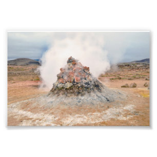 Fumarole, Geothermalgebiet Hverir, Island Fotodruck