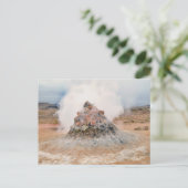 Fumarole, Geothermalgebiet Hverir, Island Postkarte (Stehend Vorderseite)