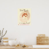 Fumble nicht poster (Küche)