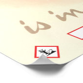 Fumble nicht poster (Ecke)