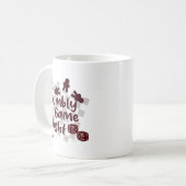 Fumbly Family Game Night Spaß Design Kaffeetasse (Vorderseite Links)