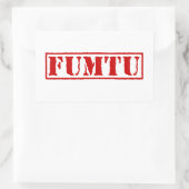 FUMTU RECHTECKIGER AUFKLEBER (Tasche)