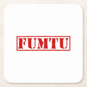 FUMTU RECHTECKIGER PAPPUNTERSETZER (Vorderseite)