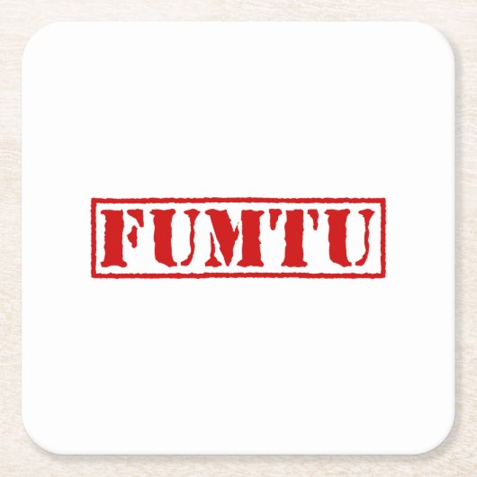 FUMTU RECHTECKIGER PAPPUNTERSETZER (Vorderseite)