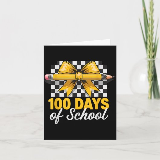 Fun 100 Days Teacher Celebration School Clroom Sty Karte (Vorderseite)