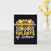 Fun 100 Days Teacher Celebration School Clroom Sty Karte (Gelbe Blume)