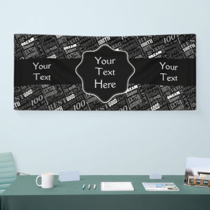 Fun 100th Birthday Party Personalisiert Monogram Banner