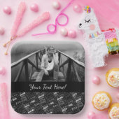 Fun 100th Birthday Party Personalisiert Monogram Pappteller (Party)