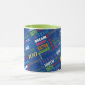 Fun 100th Birthday Party Personalisiert Monogram Tasse (Zentrum)