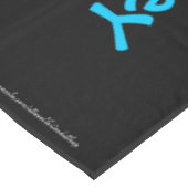 FUN 100th Birthday Party, Repeating Names Black Tischdecke (Schrägansicht)