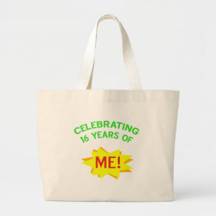 Fun 16th Birthday Gift Idea Jumbo Stoffbeutel