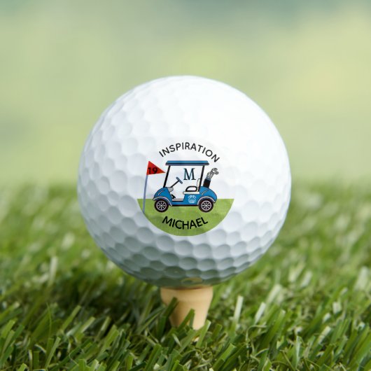Fun 19. Loch Custom Cart Personalisiert Golfball (Insitu T-Shirt)