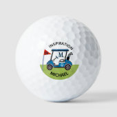 Fun 19. Loch Custom Cart Personalisiert Golfball (Vorderseite)