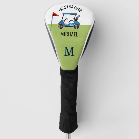 Fun 19th Hole Custom Cart Personalized Golf Headcover (Vorderseite)