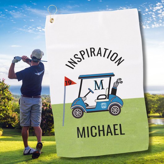 Fun 19th Hole Custom Cart Personalized Golfhandtuch