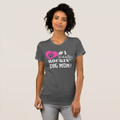 Fun #1 Totally Rockin Dog Mama (grau) T - Shirt (Vorne ganz)