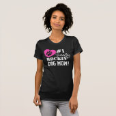 Fun #1 Totally Rockin Dog Mama (schwarz) T - Shirt (Vorne ganz)