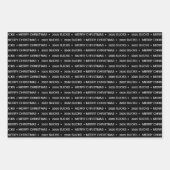 Fun 2020 Sind zum Kotzen Frohe Weihnachten Schwarz Geschenkpapier Set (Vorderseite)