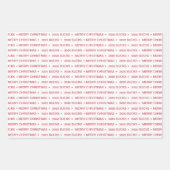 Fun 2020 Sind zum Kotzen Frohe Weihnachtscreme Rot Geschenkpapier Set (Vorderseite 3)