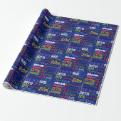 Fun 20. Geburtstagsparty Personalisiert Monogram Geschenkpapier (Ungerollt)