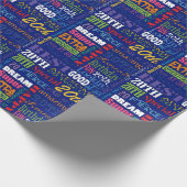 Fun 20. Geburtstagsparty Personalisiert Monogram Geschenkpapier (Ecke)