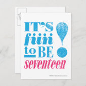 Fun 2 B 17-Aqua Postkarte (Vorne/Hinten)