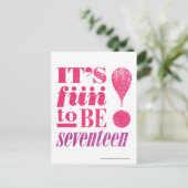 Fun 2 B 17-Magenta Postkarte (Stehend Vorderseite)