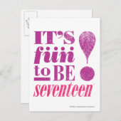 Fun 2 B 17-Purple Postkarte (Vorne/Hinten)