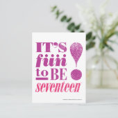Fun 2 B 17-Purple Postkarte (Stehend Vorderseite)