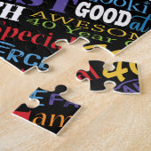 Fun 40. Geburtstag Party Personalisiert Monogram Puzzle (Seite)