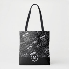 Fun 40. Geburtstag Party Personalisiert Monogram Tasche