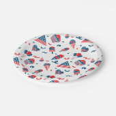 Fun 4. Juli Pappteller (Schrägansicht)