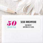 Fun 50 & Beachin Hot Pink Aquamarine Schwarzer Tex (Insitu)