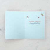 Fun 50 Fantastische Blütendrachenfliege Farbiges Z Karte (Innenseite)