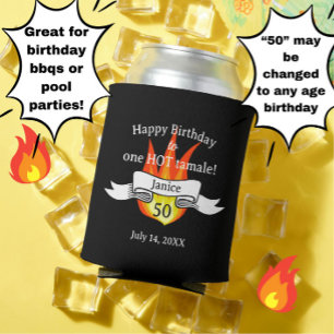Fun 50. Geburtstag "Hot Tamale" Foto Dosenkühler