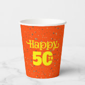 FUN 50. Geburtstag Pappbecher (Rückseite)