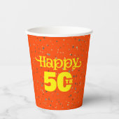 FUN 50. Geburtstag Pappbecher (Vorderseite)