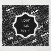 Fun 50. Geburtstagsparty Personalisiert Monogram Bierflaschenetikett (Einzelnes Label)