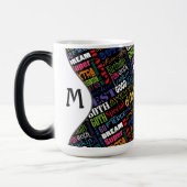 Fun 60. Geburtstagsparty Personalisiert Monogram Verwandlungstasse (Links)