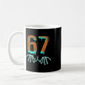 Fun 67 Meme Halloween Skeleton Kaffeetasse (Links)