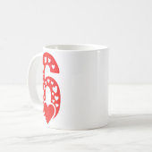 Fun 67 Number 6-7 6 7 Matching Valentine Six Seven Kaffeetasse (Vorderseite Links)