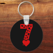 Fun 67 Number 6-7 6 7 Matching Valentine Six Seven Schlüsselanhänger (Vorderseite)